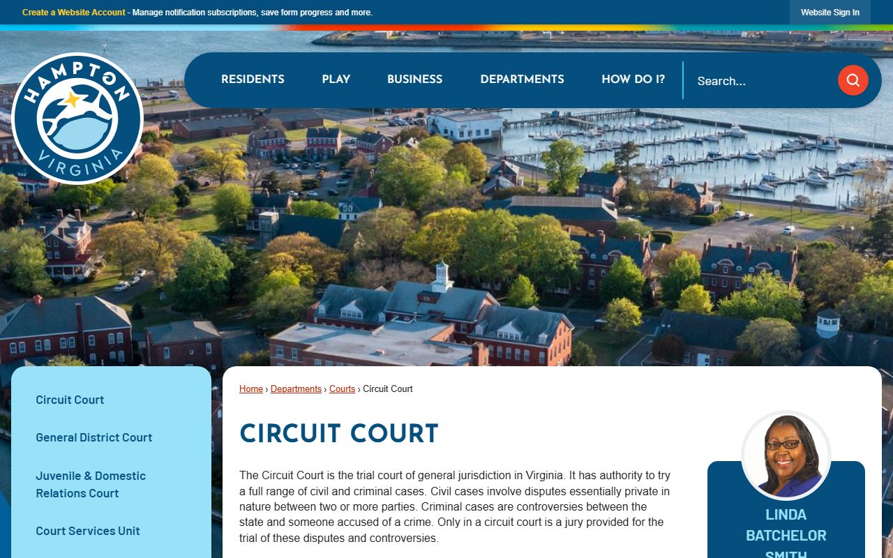 Hampton Virginia Circuit Court genealogy records