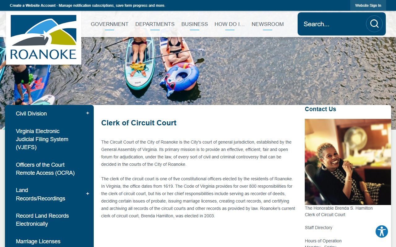 Roanoke City Circuit Court genealogy records