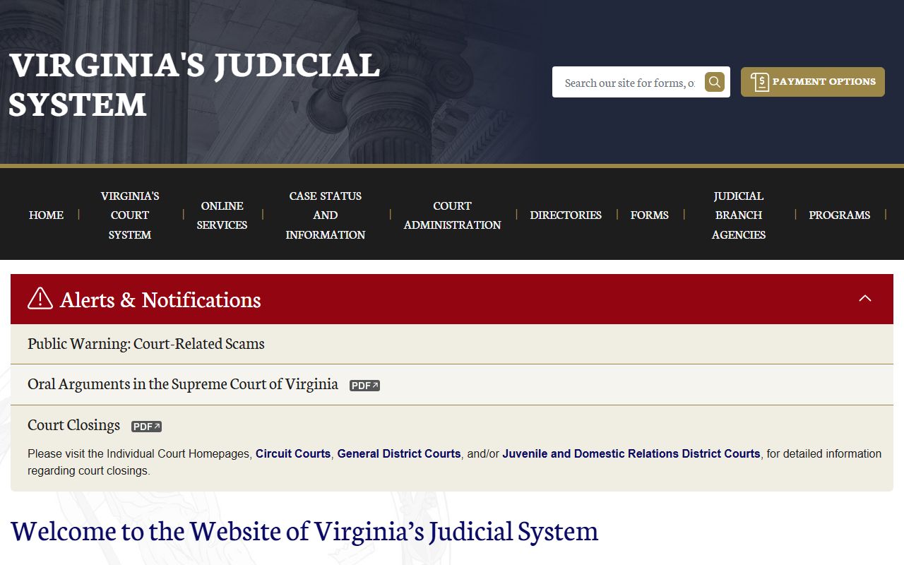 Virginia court system online genealogy record search
